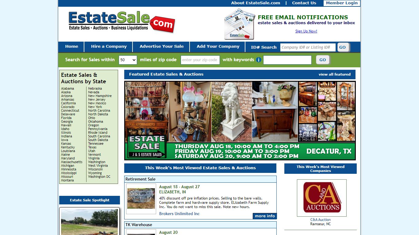 Estate Sales & Auctions