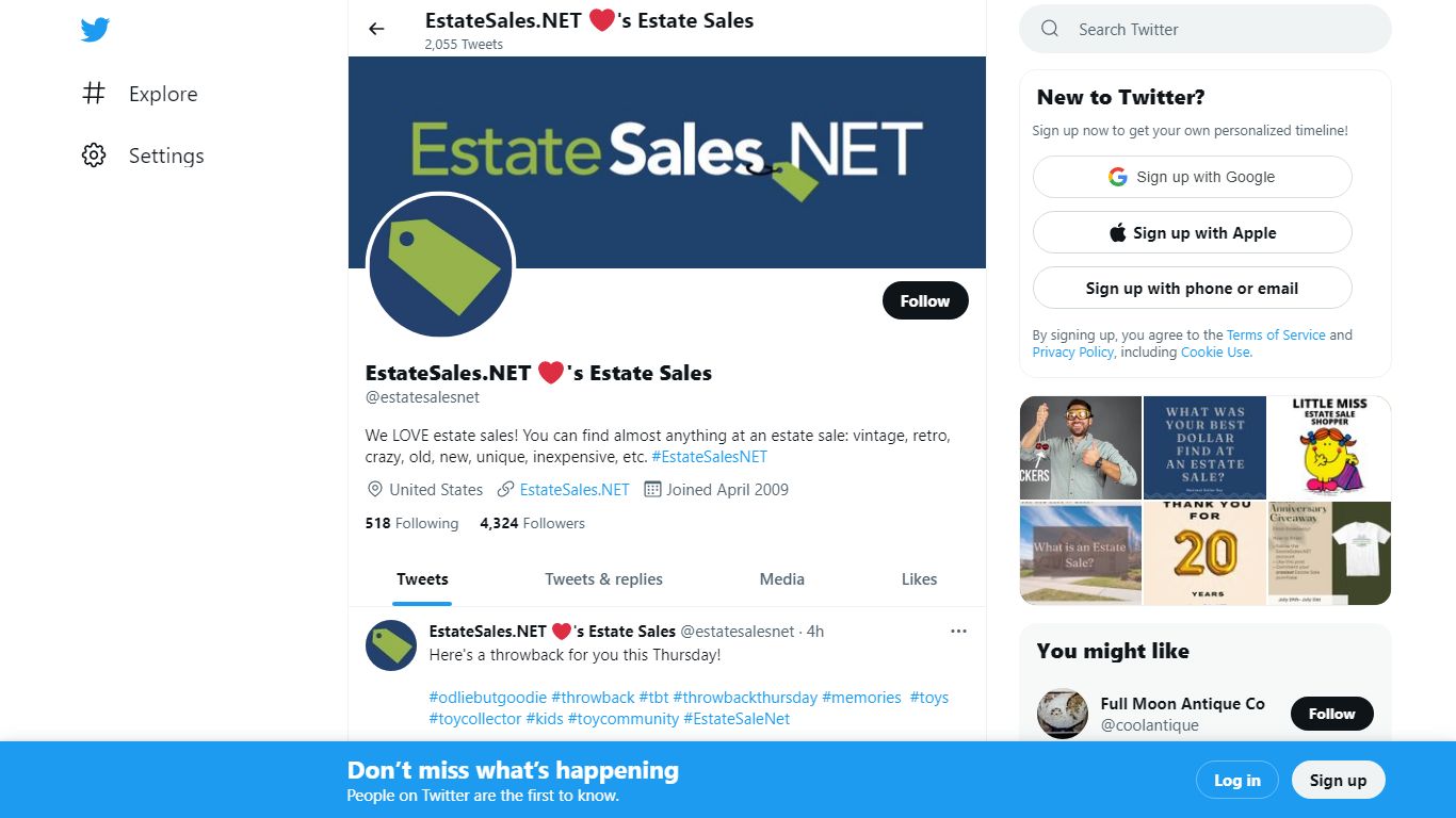 EstateSales.NET 's Estate Sales (@estatesalesnet) / Twitter